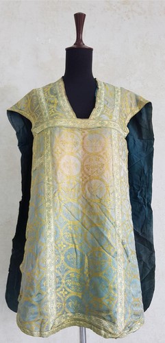Antique french silk brocade - french,