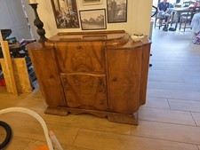 Herons Of London Walnut Drinks Cabinet, Sideboard