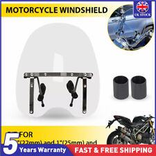 19"x17" Large Clear Windscreen Windshield For Honda Shadow Spirit Aero 750 1100
