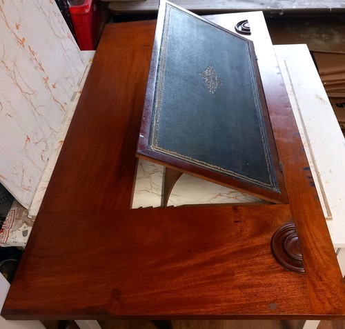 Vintage wooden writing desktop - vintage,