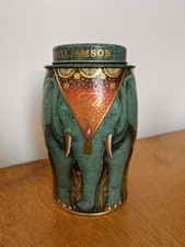 Williamson Tea Elephant Caddy - Green - Empty VGC