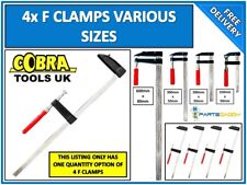 4 x Heavy Duty F Clamps Bar