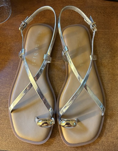 Gianni bini metallic flat - bini,
