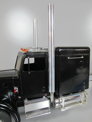 Pair aluminum exhaust straight - pair,