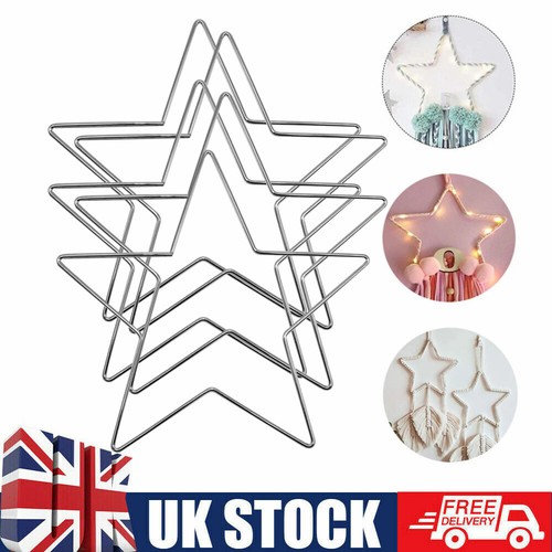 5pcs star metal craft hoops - 5pcs,