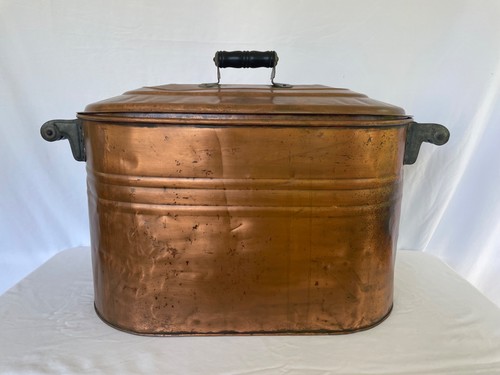 Antique copper boiler - antique, wash