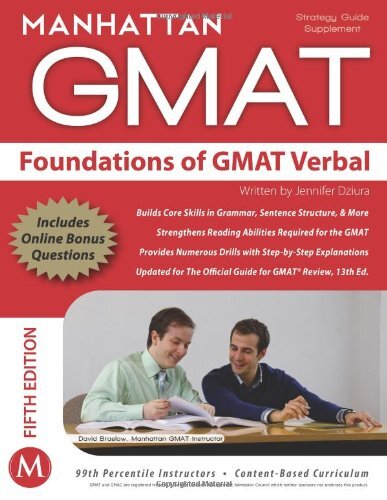 Foundations gmat verbal - foundations,