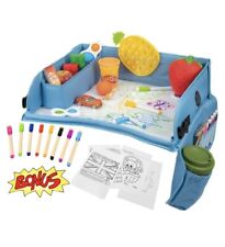 Car Travel Tray with Erasable Surface for Kids, Car Seat Table