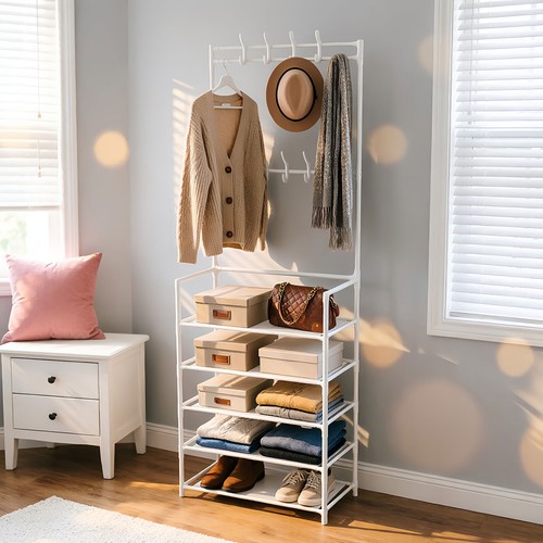 Metal clothes rail storage - metal,