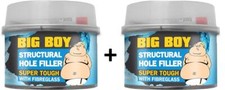 2 x Fibre Glass Body Filler Bridger Strong Car Home Boat pond pool Repair