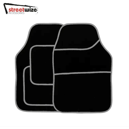 Universal black car mats with - car,