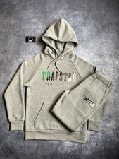 Trapstar Decoded Chenille Tracksuit Grey / Green Men’s Size L / Large Brand New