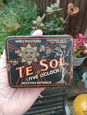 Vintage Pictorial Te Sol (Five O'clock) Tea Advertising Tin