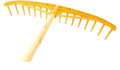 Plastic garden rake - for, hay