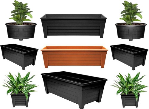 Long trough 55cm plant pot - trough,