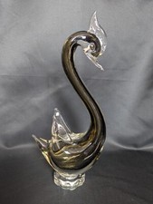 Vintage Murano Style Dark Bird