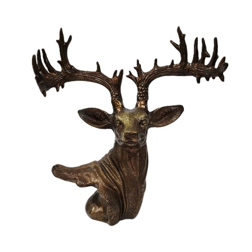 Metal deer head - head, on