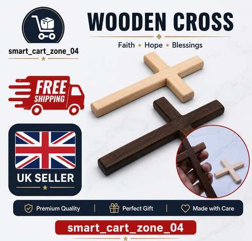 Christian wooden cross - wooden,