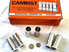 2x Cambist Metal Coin Tube