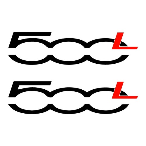 Fiat 500l car - fiat, stickers