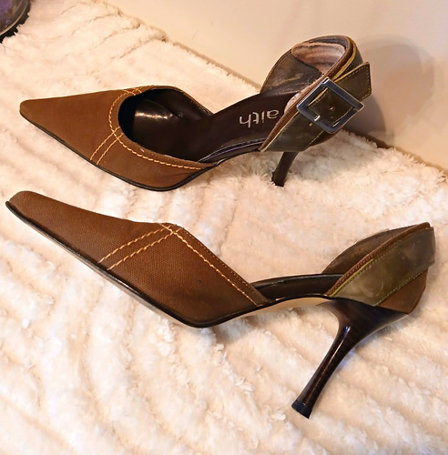 Ladies brown canvas faith - ladies,