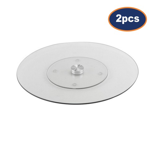 2pcs 35cm cake turntable glass - 35cm,