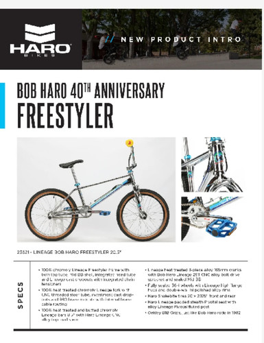 Bob haro 40th anniversary - haro,
