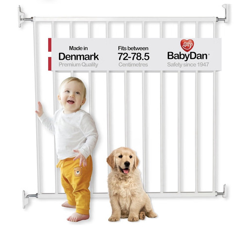 Babydan white hardware mounted - hardware,