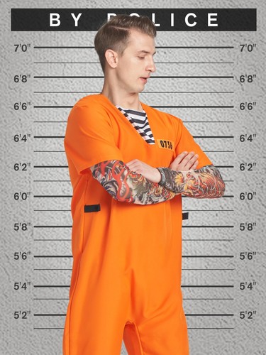 Men prisoner costume - prisoner,