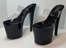 Stripper Heels Black shoes Sz