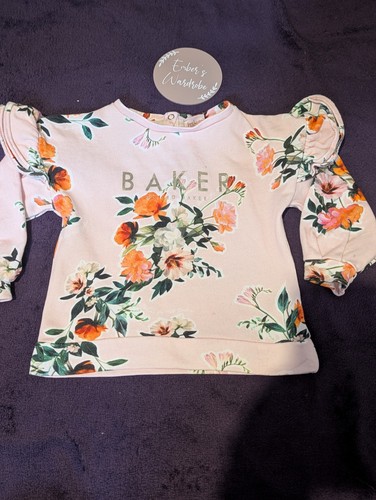 Pink floral red - red, baker