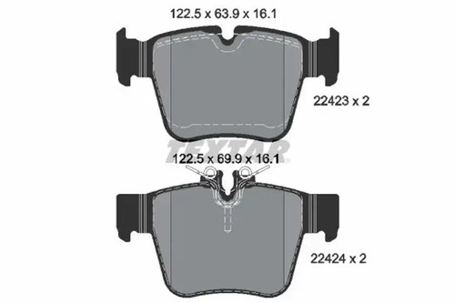 Brake pads 2242301 textar for - brake,
