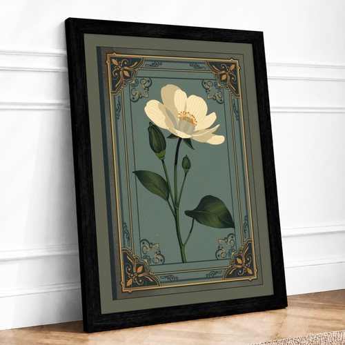 Single stem gold botanical - stem,