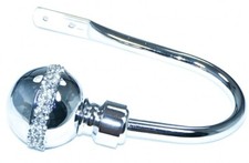 Large Chrome Crystal Cluster Diamante Ball Curtain Tiebacks Hold backs Brand New