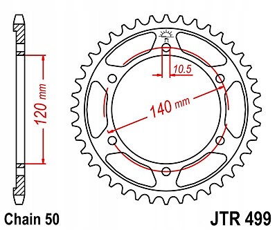 Rear sprocket 498 - 40, suzuki