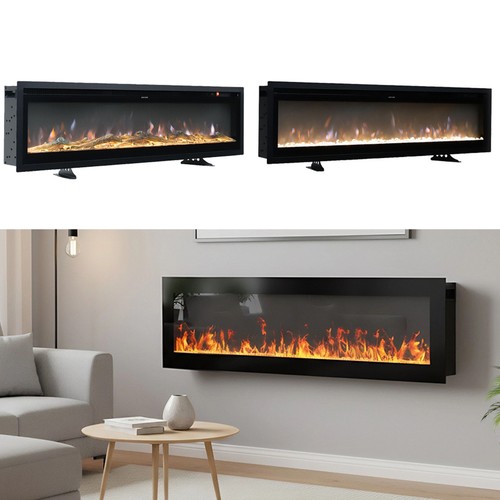 Led fireplace media - wall, fire