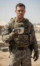 Steel Army shaving scuttle