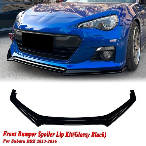 Gloss black front bumper lower - black,