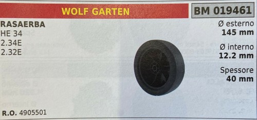 Lawn mower wheel brumar - wheel, wolf