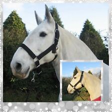 EXTRA FULL SIZE STRONG SHIRE DRAFT HORSE CLYDESDALE HEADCOLLAR with free rope