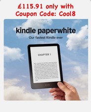 Amazon Kindle Paperwhite 7' 16GB 12th Gen Newest Version Without Ads Black