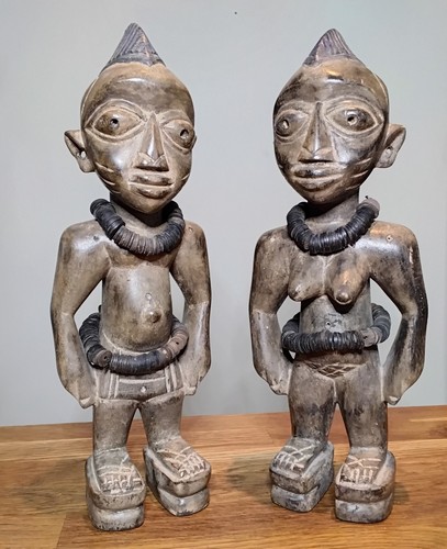 Pair vintage yoruba ere - yoruba,