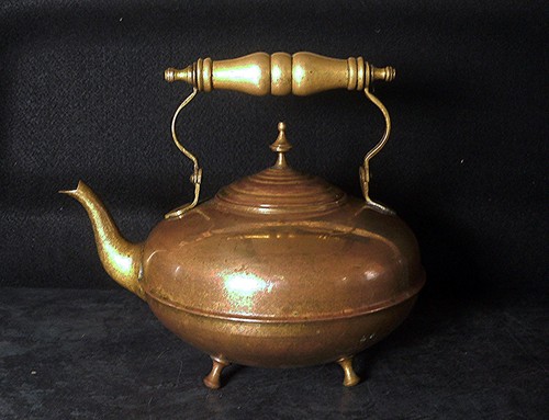 Victorian footed brass - footed,