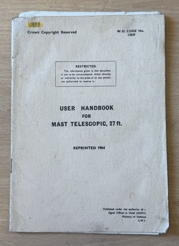 Mast telescopic 27ft - mast, telescopic,