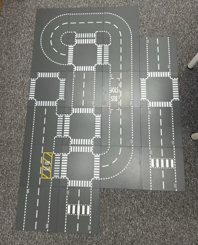 Lego grey road - road, city