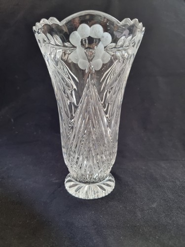 19cm glass crystal - glass, vintage