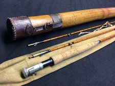 Rare Vintage Hardy JJH No2 Fly fishing Rod 1926 with bamboo tube