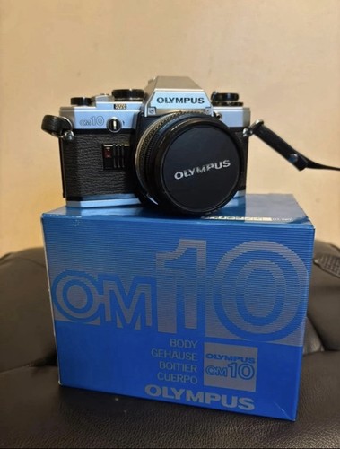 Olympus om10 silver 35mm - olympus,