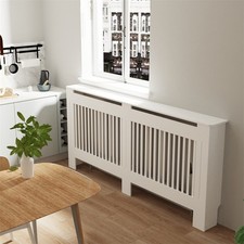 92/100cm Tall Large Radiator Cover Grill Shelf Cabinet MDF Barrier Fence Panles