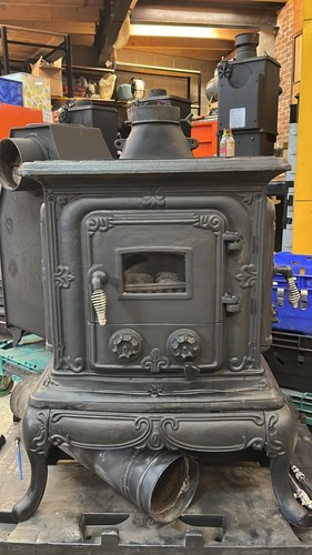 Vintage cast iron parlour gas - vintage,